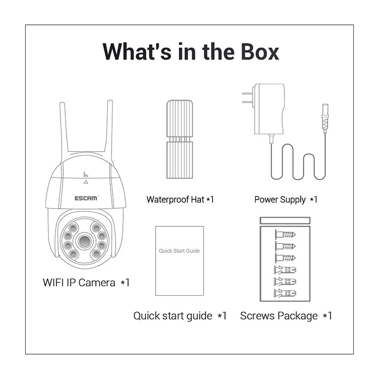 ESCAM QF518 5MP Smart WiFi IP Camera, Support AI Humanoid Detection / Auto Tracking / Dual Light Night Vision / Cloud Storage / Two Way Audio / TF Card, EU Plug, US Plug, UK Plug, AU Plug ESCAM QF518 5MP Smart WiFi IP Camera, Support AI Humanoid Detection / Auto Tracking / Dual Light Night Vision / Cloud Storage / Two Way Audio / TF Card, EU Plug, US Plug, UK Plug, AU Plug